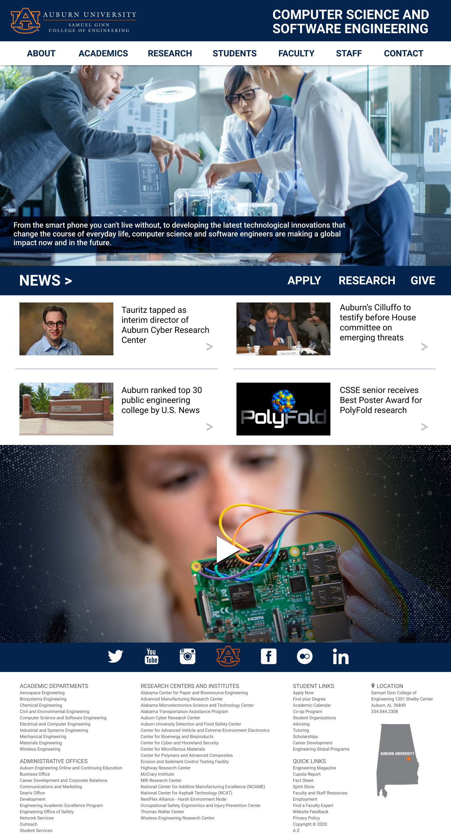 web homepage design